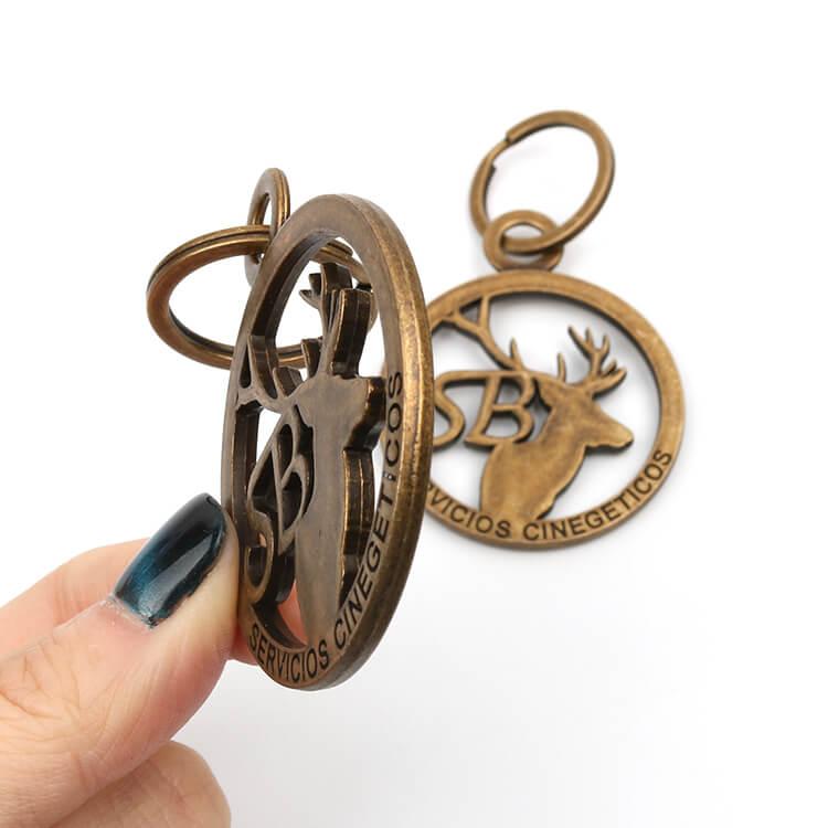 Copper Metal Keychain