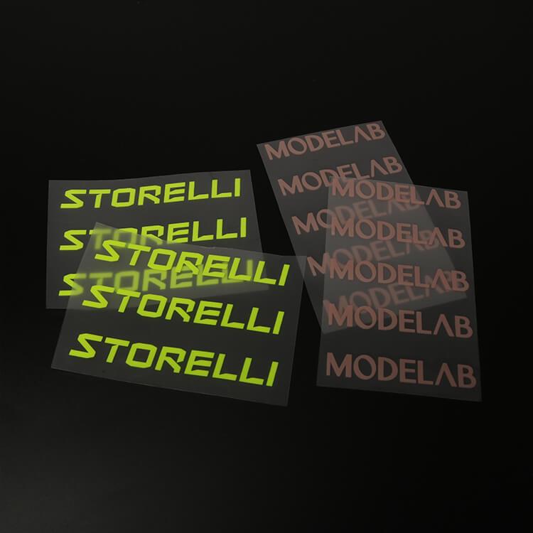 3D Silicon Raised Logo Heat Transfer Labels