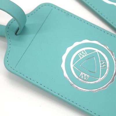 Private Own Brand Logo Unique Leather Luggage Tags