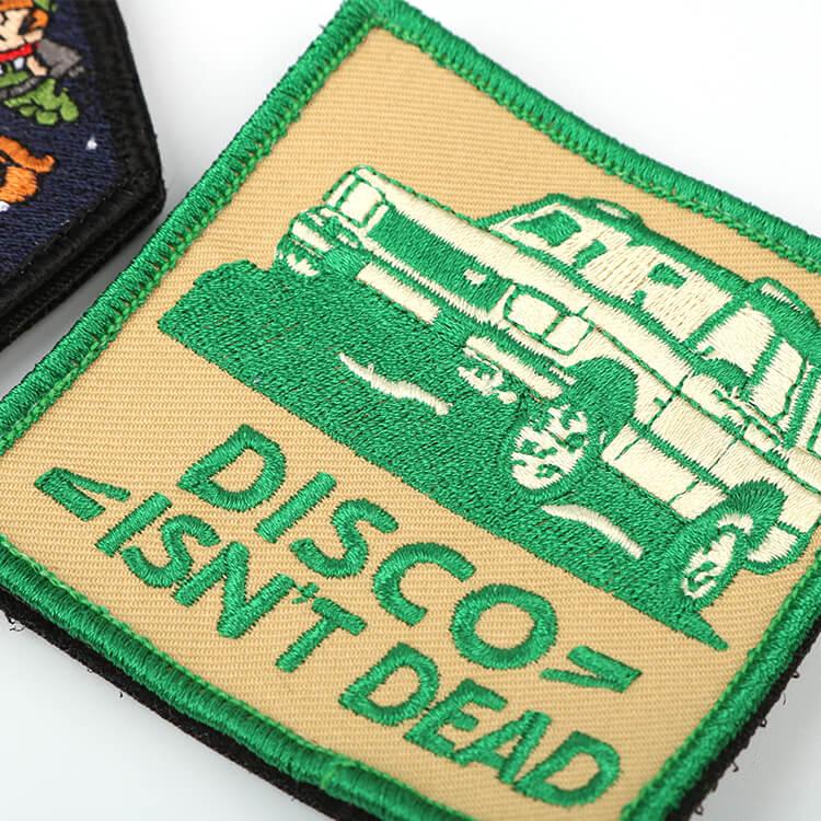 Embroidery patches with Velcro