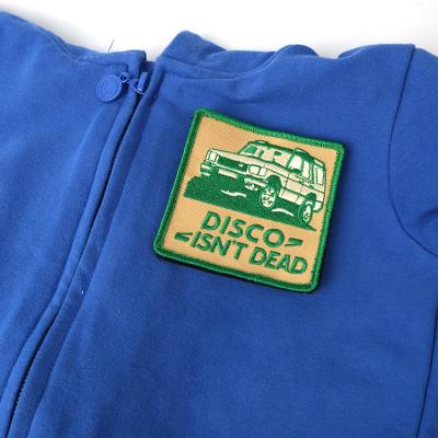 Custom Brand Embroidery Patches with velcro for Uniform