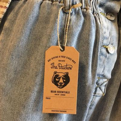Customized Brand Kraft Paper Hangtag for Jeans