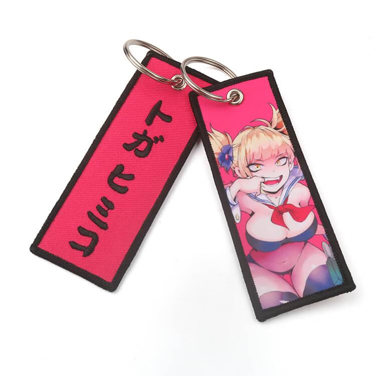 Embroidery Printing Jet Tag Keychain