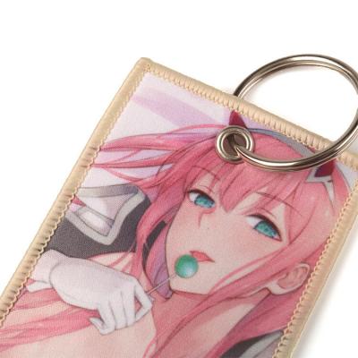 Custom Private Brand Double side Sublimation Printed Keychain for Promotion