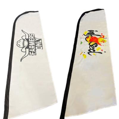 Digital Printed Outdoor Banner Fly Knife Shape Advertising Flags