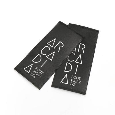 Personalized Design Heat Cut Fabric Custom Silk Screen Printed Main Brands Logo Satin Ribbon Labels for Garments