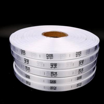 Custom White Satin Ribbons Roll with Printed Number Logos Brands