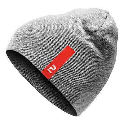 Fashion Clothes Garment Sew on Tags Custom Debossed Printing Brand Logo Artificial PU Leather Patch Labels for Beanies