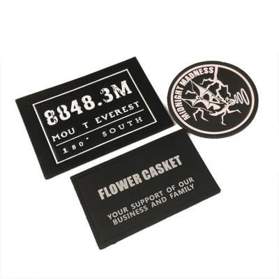 Custom Sew on Printing Patterns Black Genuine Leather Labels for Jeans