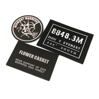 High Quality Custom Name Logo Sew on Printing Patterns Black Genuine Leather Labels for Jeans Patches