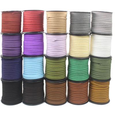 Micro Fiber Colorful Cords Flat Suede Strings for DIY Jewelry Making
