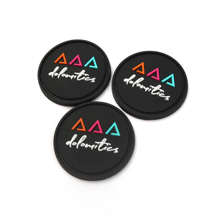 Sew On Injection Tags Custom Raised Colorful Name Logo Small Mini PVC ...