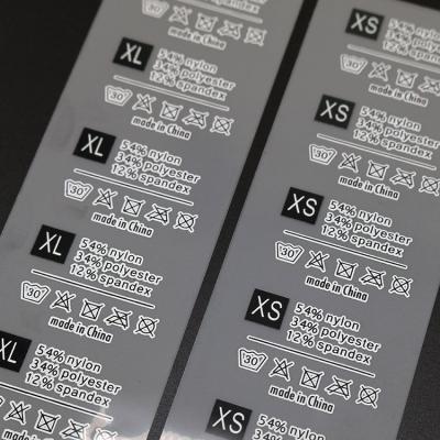 Heat Transfer Care Labels