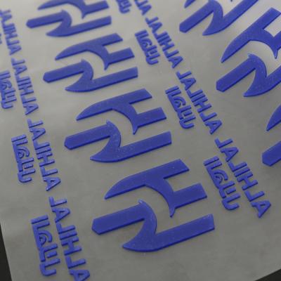 3D Logo Silicon PVC Rubber Heat Transfer Labels