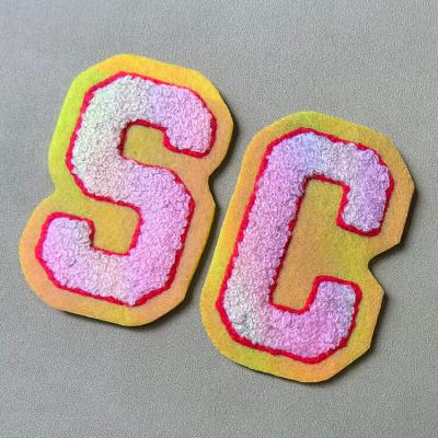 Winslabel Custom Brand Name Logo Embroidered Iron on Patches Varsity Letters Sublimation Printing Chenille Patches for Hoodies
