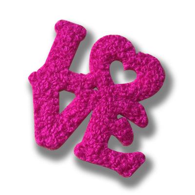Custom Chenille Patches Heat Transfer Iron on Hoodie